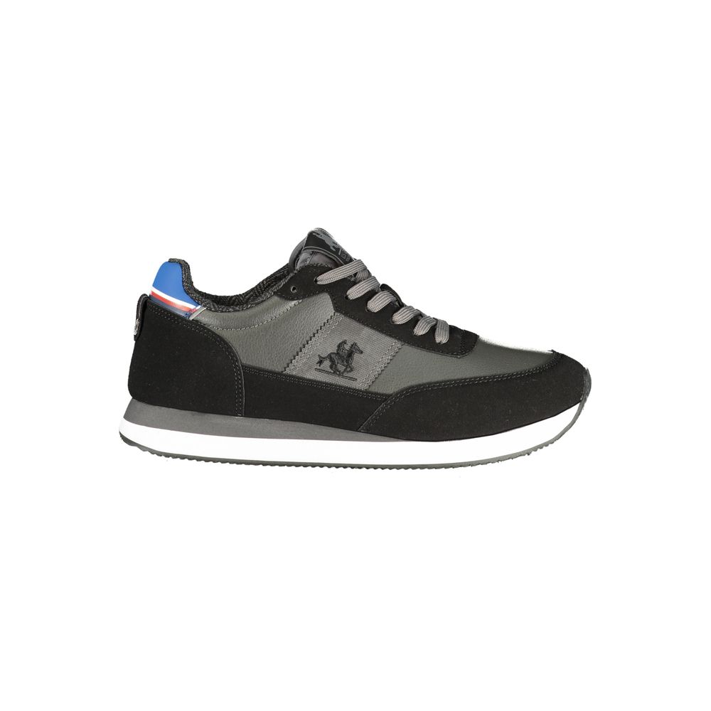 U.S. Grand Black Polyurethane Men Sneaker U.S. Grand
