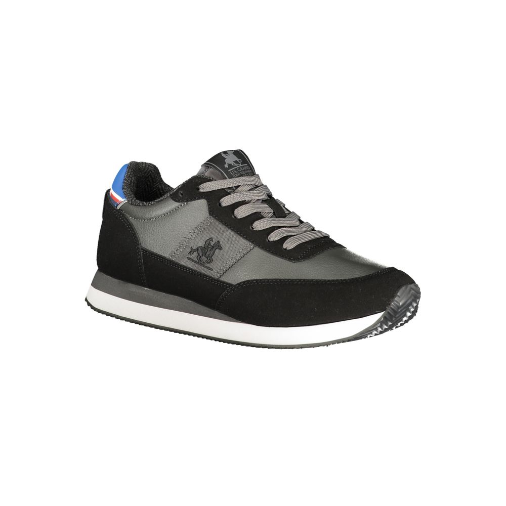 U.S. Grand Black Polyurethane Men Sneaker U.S. Grand