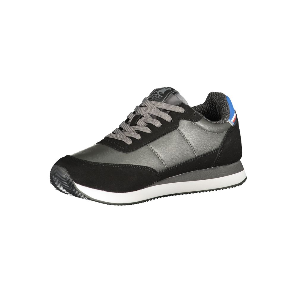 U.S. Grand Black Polyurethane Men Sneaker U.S. Grand