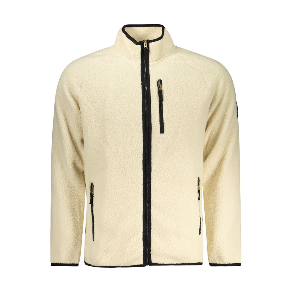 U.S. Grand White Polyester Men Sweatshirt U.S. Grand