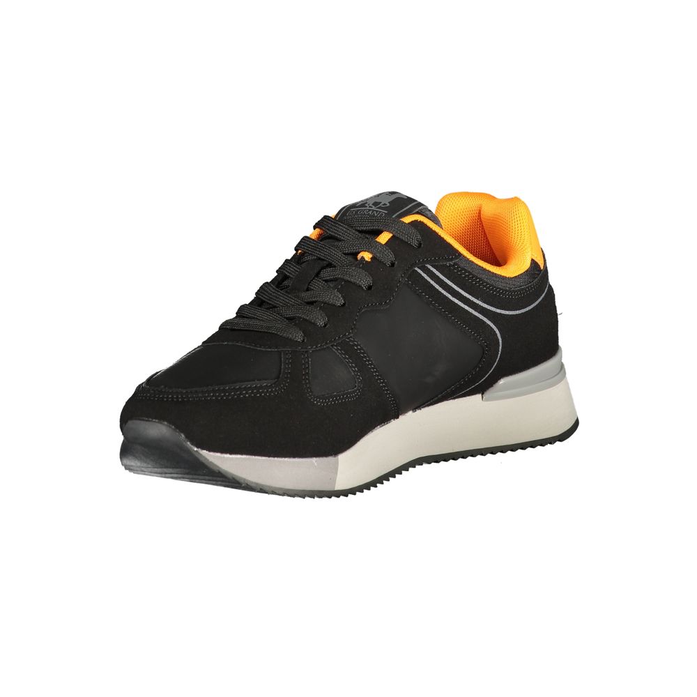 U.S. Grand Black Polyurethane Men Sneaker U.S. Grand