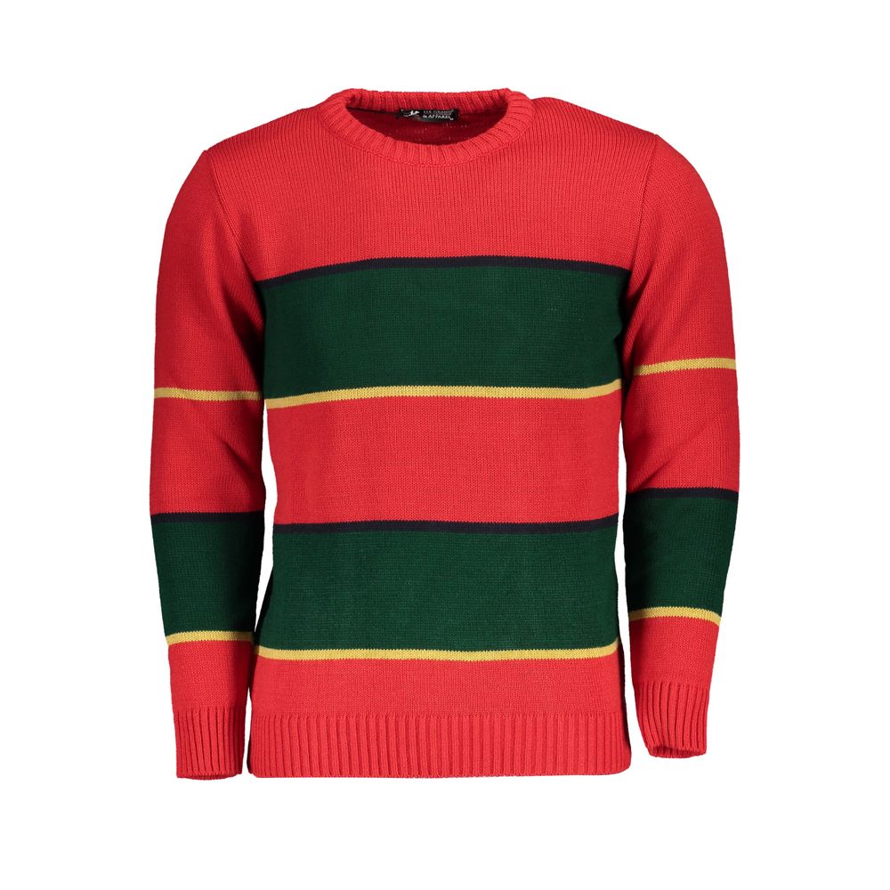U.S. Grand Rosso Acrylic Men Sweater U.S. Grand