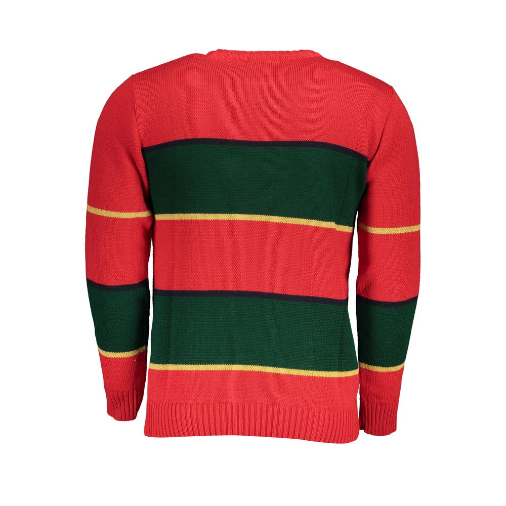 U.S. Grand Rosso Acrylic Men Sweater U.S. Grand