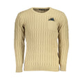 U.S. Grand Beige Acrylic Men Sweater U.S. Grand