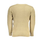 U.S. Grand Beige Acrylic Men Sweater U.S. Grand