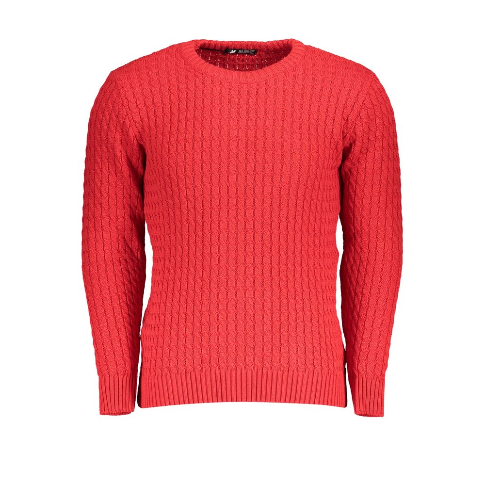 U.S. Grand Rosso Acrylic Men Sweater U.S. Grand