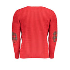 U.S. Grand Rosso Acrylic Men Sweater U.S. Grand