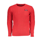 U.S. Grand Rosso Acrylic Men Sweater U.S. Grand
