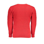 U.S. Grand Rosso Acrylic Men Sweater U.S. Grand