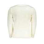 U.S. Grand White Acrylic Men Sweater U.S. Grand