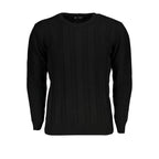 U.S. Grand Black Acrylic Men's Sweater U.S. Grand