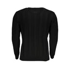 U.S. Grand Black Acrylic Men's Sweater U.S. Grand