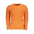 U.S. Grand Arancione Acrylic Men Sweater U.S. Grand