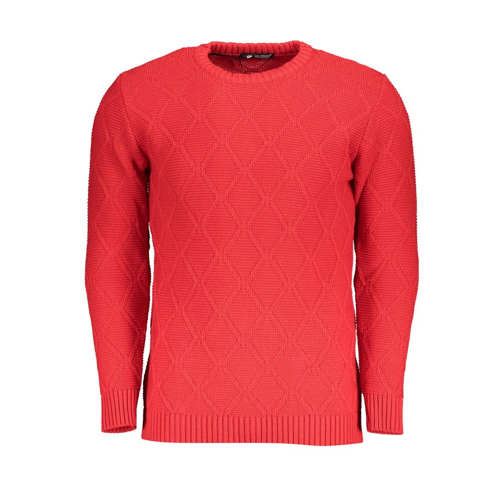 U.S. Grand Rosso Acrylic Men Sweater U.S. Grand