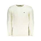 U.S. Grand Bianco Acrylic Men Sweater U.S. Grand