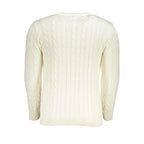 U.S. Grand Bianco Acrylic Men Sweater U.S. Grand