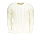 U.S. Grand Bianco Acrylic Men Sweater U.S. Grand