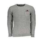 U.S. Grand Grigio Acrylic Men Sweater U.S. Grand