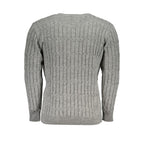 U.S. Grand Grigio Acrylic Men Sweater U.S. Grand