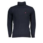 U.S. Grand Blue Acrylic Men Sweater U.S. Grand