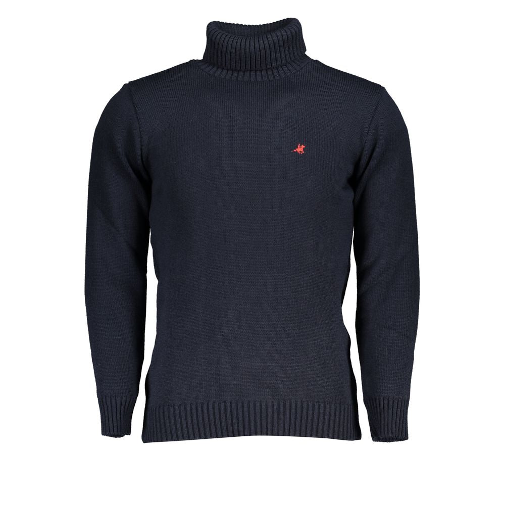 U.S. Grand Blue Acrylic Men Sweater U.S. Grand