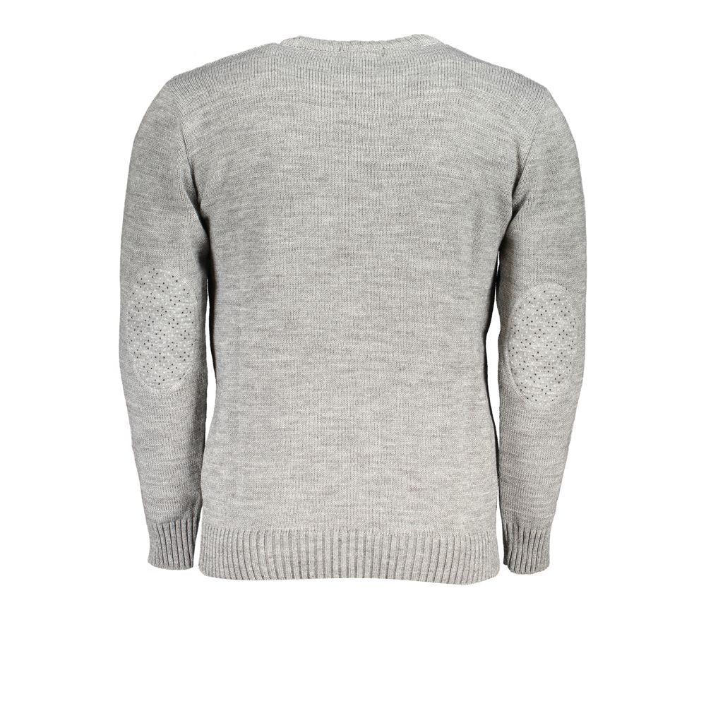 U.S. Grand Grigio Acrylic Men Sweater U.S. Grand