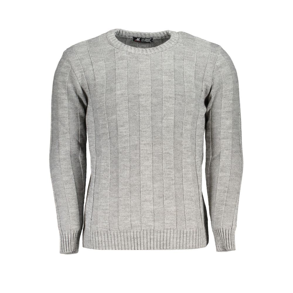 U.S. Grand Grigio Acrylic Men Sweater U.S. Grand