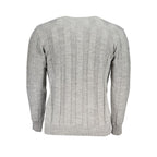 U.S. Grand Grigio Acrylic Men Sweater U.S. Grand
