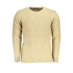 U.S. Grand Beige Acrylic Men Sweater U.S. Grand