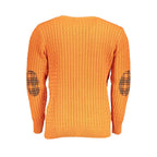 U.S. Grand Arancione Acrylic Men Sweater U.S. Grand