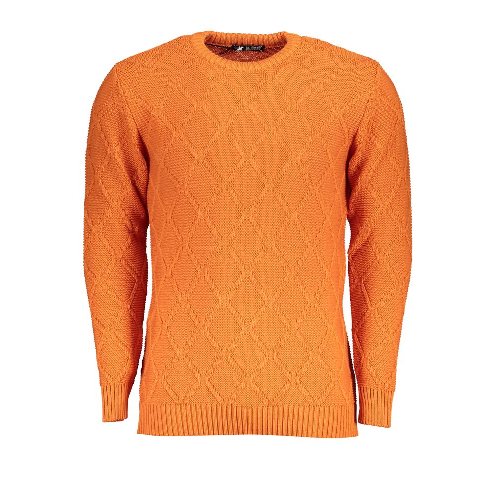 U.S. Grand Arancione Acrylic Mens Sweater U.S. Grand