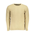 U.S. Grand Beige Acrylic Men Sweater U.S. Grand
