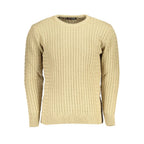 U.S. Grand Beige Acrylic Men Sweater U.S. Grand