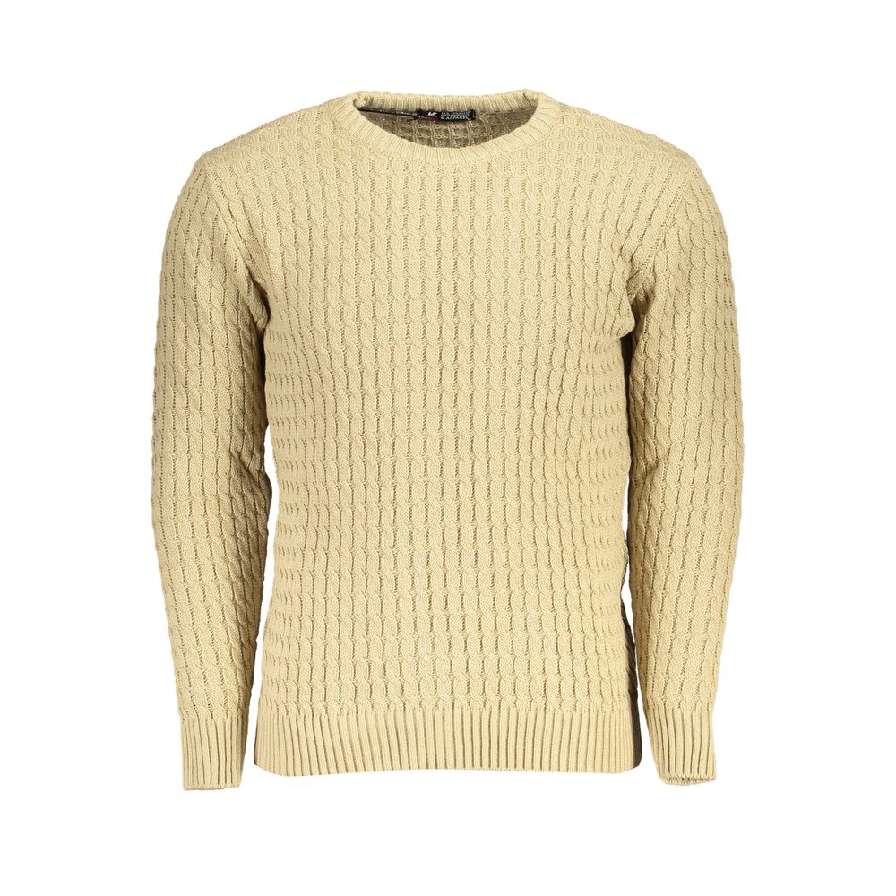 U.S. Grand Beige Acrylic Men Sweater U.S. Grand