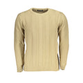 U.S. Grand Beige Acrylic Men Sweater U.S. Grand