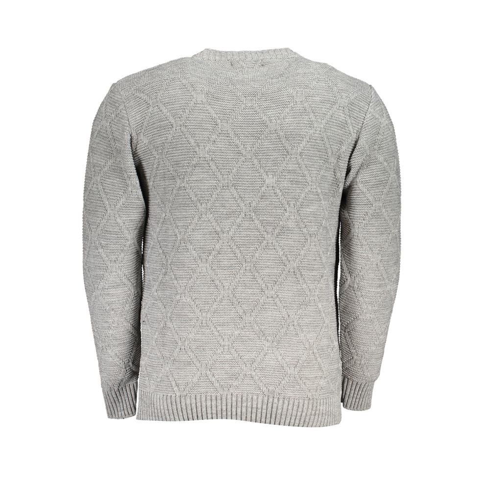 U.S. Grand Grigio Acrylic Men Sweater U.S. Grand