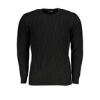 U.S. Grand Black Acrylic Men Sweater U.S. Grand