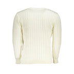 U.S. Grand Bianco Acrylic Men Sweater U.S. Grand