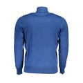U.S. Grand Blue Viscose Men Sweater U.S. Grand
