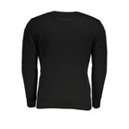 U.S. Grand Black Acrylic Men Sweater U.S. Grand