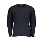 U.S. Grand Blue Acrylic Men Sweater U.S. Grand
