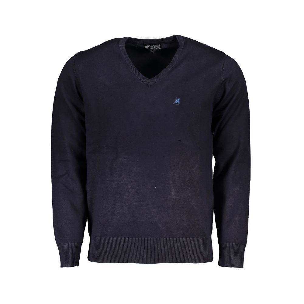 U.S. Grand Blue Viscosa Men Sweater U.S. Grand