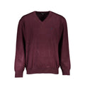 U.S. Grand Red Viscosa Men Sweater U.S. Grand