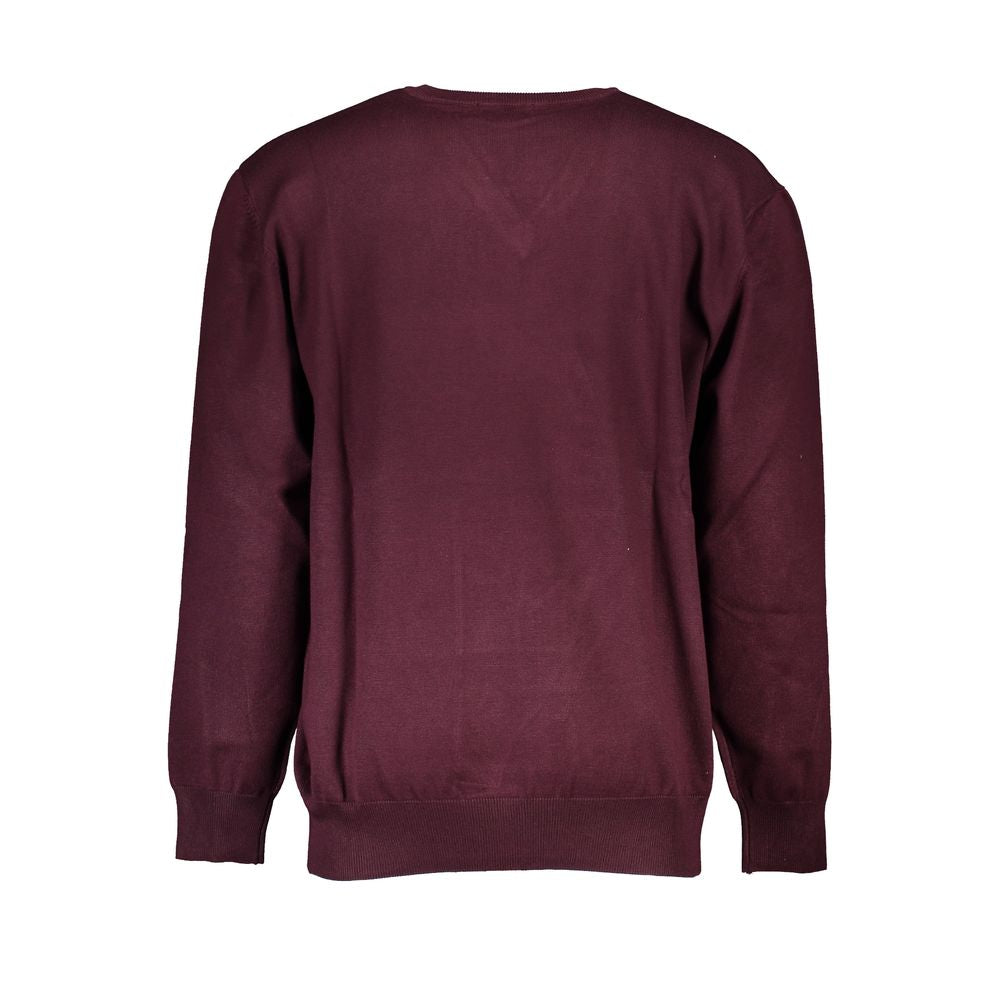 U.S. Grand Red Viscosa Men Sweater U.S. Grand