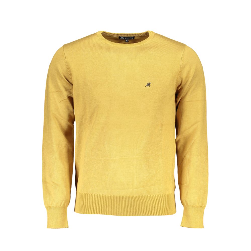 U.S. Grand Yellow Viscosa Men Sweater U.S. Grand