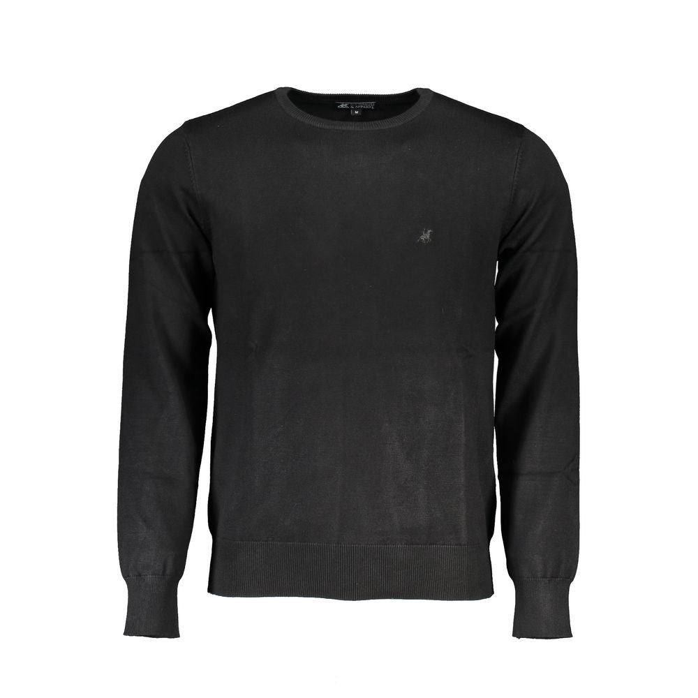 U.S. Grand Black Viscosa Mens Sweater U.S. Grand