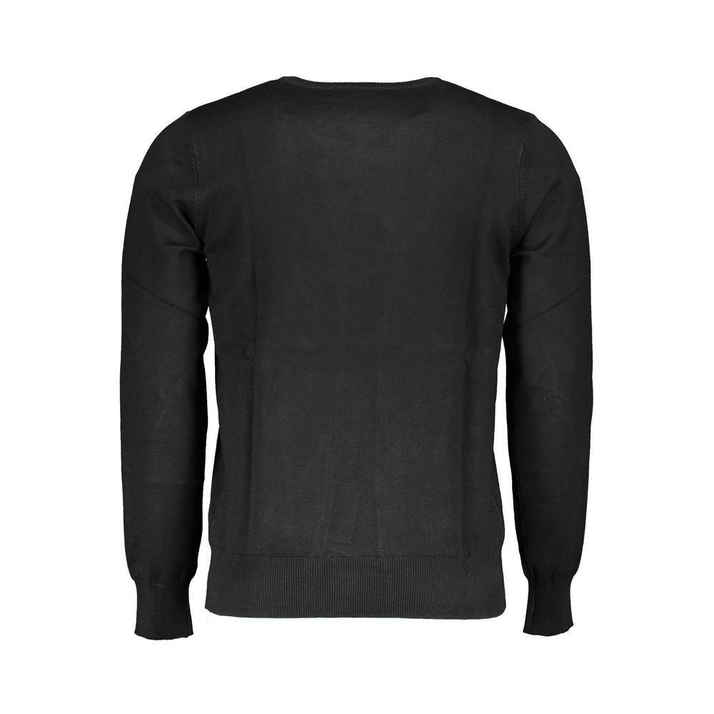 U.S. Grand Black Viscosa Mens Sweater U.S. Grand
