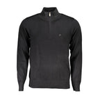 U.S. Grand Black Viscose Men's Sweater U.S. Grand