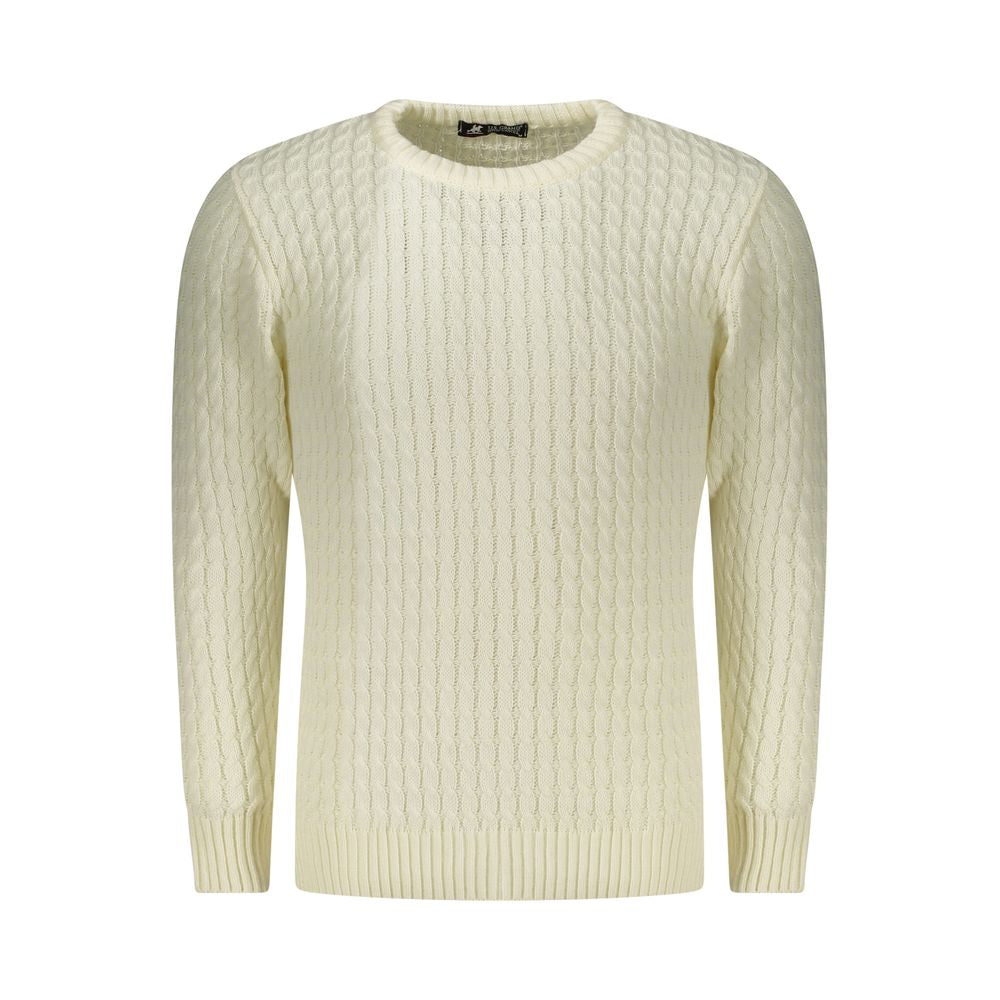 U.S. Grand Bianco Acrylic Men Sweater U.S. Grand