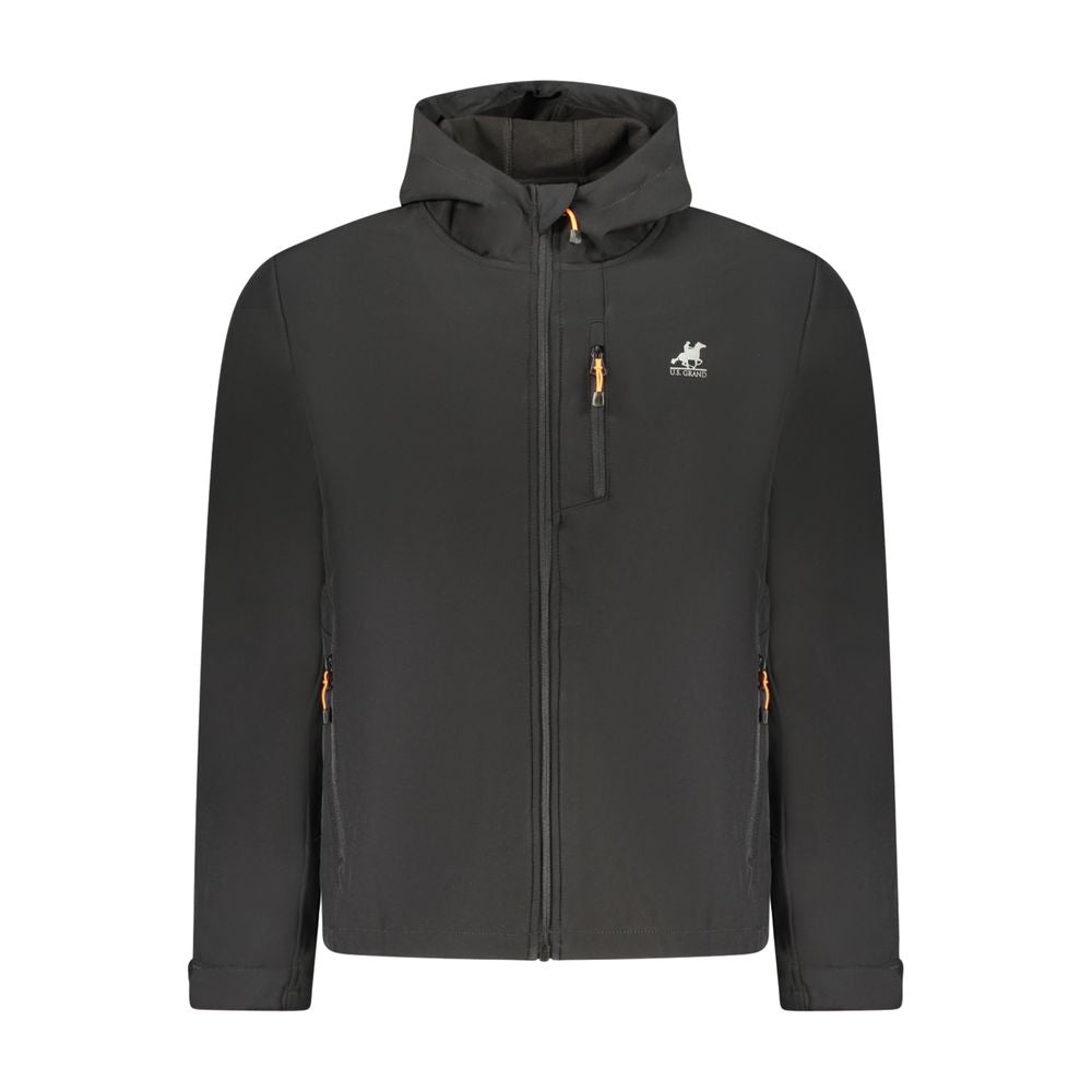 U.S. Grand Black Polyester Mens Jacket U.S. Grand